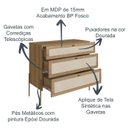 Ver imagem 6 de Comoda 3 Gv Corrediças Telesc Pes Metal Oslo 28934 Hanover Artesano