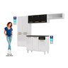 Cozinha de Aço Compacta 4 Peças 10 Portas 1 Gaveta Diamante Smart  - 4