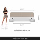 Ver imagem 4 de Cabeceira Suspensa Casal Amsterdã - Móveis Arapongas