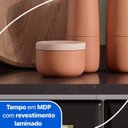 Ver imagem 7 de Balcão de Cozinha com Tampo 3 Portas 3 Gavetas Diamante Branco/Preto