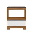 Ver imagem 3 de Balcão para Cooktop 4 Bocas com Gavetão Notável 3110 Freijó e Branco