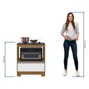 Ver imagem 6 de Balcão para Cooktop 4 Bocas com Gavetão Notável 3110 Freijó e Branco