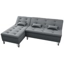 Ver imagem 3 de Sofá Cama com Chaise 3 Lugares 2,00 Mts Nice Matrix