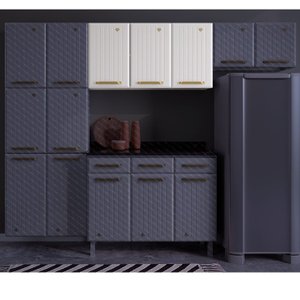 Armário de Cozinha Aéreo 3 Portas Diamante 