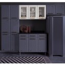 Ver imagem 2 de Armário de Cozinha Aéreo 3 Portas com Vidro Diamante Telasul