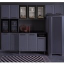 Ver imagem 2 de Armário de Cozinha Aéreo 3 Portas Vidro Diamante Telasul