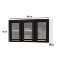 Ver imagem 5 de Armário de Cozinha Aéreo 3 Portas Vidro Diamante Telasul