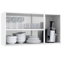 Ver imagem 3 de Armário de Cozinha Aéreo 3 Portas Vidro Diamante Telasul