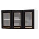 Ver imagem 4 de Armário de Cozinha Aéreo 3 Portas Vidro Diamante Telasul