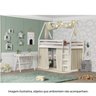 Cama Infantil Prime Alta II com Telhado VI e Tenda Casatema MadeiraOriginals - 8