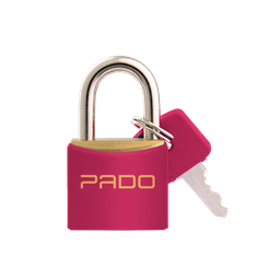 Cadeado de Latão Com Capa Plástica SM LT 20mm Cores - Orchid - 1