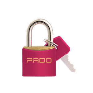 Cadeado de Latão Com Capa Plástica SM LT 20mm Cores - Orchid