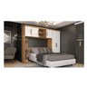Guarda Roupa Modulado 4 Peças com Ponte Cabeceira e Mesa de Apoio Sauá YesCasa - 1