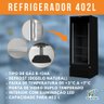 Expositor Conservador Vertical Refrigerador VCFM 402 L Porta De Vidro Total Black Fricon 110 V - 11