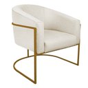 Ver imagem 4 de Poltrona Base de Ferro Linho Mariana Maranata Estofados