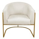 Ver imagem 2 de Poltrona Base de Ferro Linho Mariana Maranata Estofados