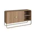 Ver imagem 3 de Balcão Buffet 135cm 2 Portas Organico Pé Metal Luna Artesano