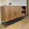 Balcão Buffet 135cm 2 Portas Organico Pé Metal Luna Artesano - 9
