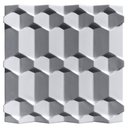 Ver imagem 2 de Forma 3D Gesso e Cimento ABS 1mm - Oceano 30x30 cm