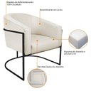 Ver imagem 6 de Poltrona Base de Ferro Linho Mariana Maranata Estofados