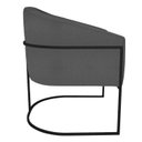 Ver imagem 5 de Poltrona Base de Ferro Linho Mariana Maranata Estofados