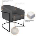 Ver imagem 6 de Poltrona Base de Ferro Linho Mariana Maranata Estofados