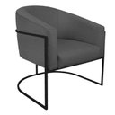 Ver imagem 4 de Poltrona Base de Ferro Linho Mariana Maranata Estofados