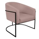 Ver imagem 4 de Poltrona Base de Ferro Linho Mariana Maranata Estofados