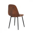 Ver mais imagens de Kit Mesa de Jantar Pandora 140cm com 4 Cadeiras Charles Marrom Caemmun