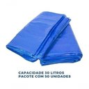 Ver imagem 3 de Saco para Lixo 30 Litros Azul - com 100 Unidades Azul