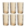 Jogo de 6 Copos Altos 420ml Graffiato Âmbar Hauskraft - 1