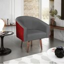 Ver imagem 1 de Poltrona Pés Palito Linho Mariana