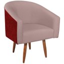 Ver imagem 2 de Poltrona Pés Palito Factor Linho Mariana Maranata Estofados