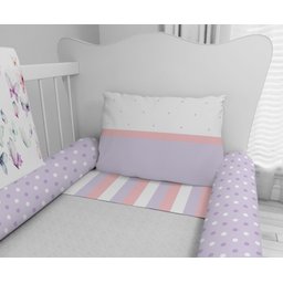 Kit Berço Enxoval de Bebê Borboletas Lilás - 3