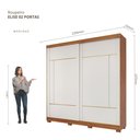 Ver imagem 3 de Guarda-Roupa Casal Elise 2 Portas de Correr 4 Gavetas com Pés 100 MDF Pm Home