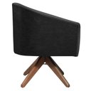 Ver imagem 5 de Poltrona Base Giratória de Madeira Linho Factor Mariana Maranata Estofados