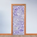 Ver imagem 2 de Adesivo de Porta - Flores e Cisnes