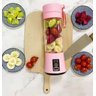 Mini Liquidificador Portátil Usb 5V Juice Copo Multi-Função 6 Lâminas - Rose - 2