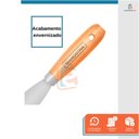 Ver imagem 4 de Kit 12 Espatula Rigida Betumadeira Com Cabo Madeira 77394/045 Tramontina 4cm