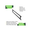Ver imagem 7 de Puxador de Porta Inox Vidro Pivotante Preto 70cm Ms Fs