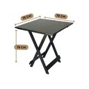 Ver imagem 4 de Mesa Dobrável 70x70 com 4 Cadeiras de Madeira Dobrável Retrátil Preto