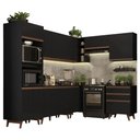 Ver imagem 3 de Armário de Cozinha Completa de Canto 462cm Preto Reims Madesa 02