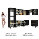 Ver imagem 6 de Armário de Cozinha Completa de Canto 462cm Preto Reims Madesa 02