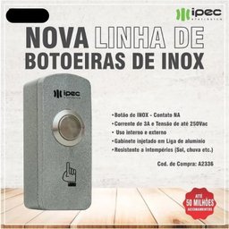 Botoeira de Inox Prata Ipec - 3