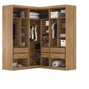 Ver imagem 3 de Guarda Roupa Modulado de Canto 3 Peças Sauá Yescasa
