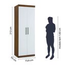 Ver imagem 6 de Guarda Roupa Modulado de Canto 3 Peças Sauá Yescasa