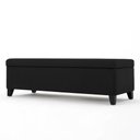 Ver imagem 6 de Recamier Bau Julia 1,20m Suede Preto - Inova Decor