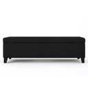 Ver imagem 5 de Recamier Bau Julia 1,20m Suede Preto - Inova Decor