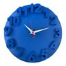 Relógio de Parede Redondo Alto Relevo 3d 30cm Delta Phr001 Azul - 1