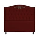 Ver imagem 3 de Cabeceira mais Calçadeira Casal King 195cm Para Cama Box Greta Suede Bordô - DS Estofados